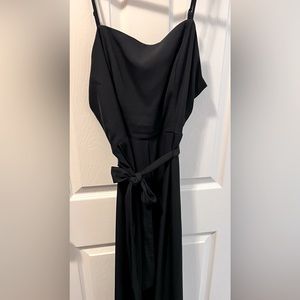 Wide leg jumpsuit. Black. Size XL.